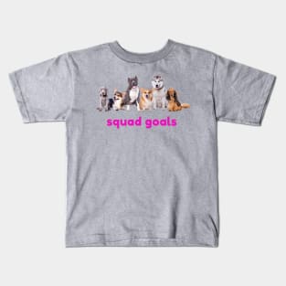 Dog Squad Goals Kids T-Shirt